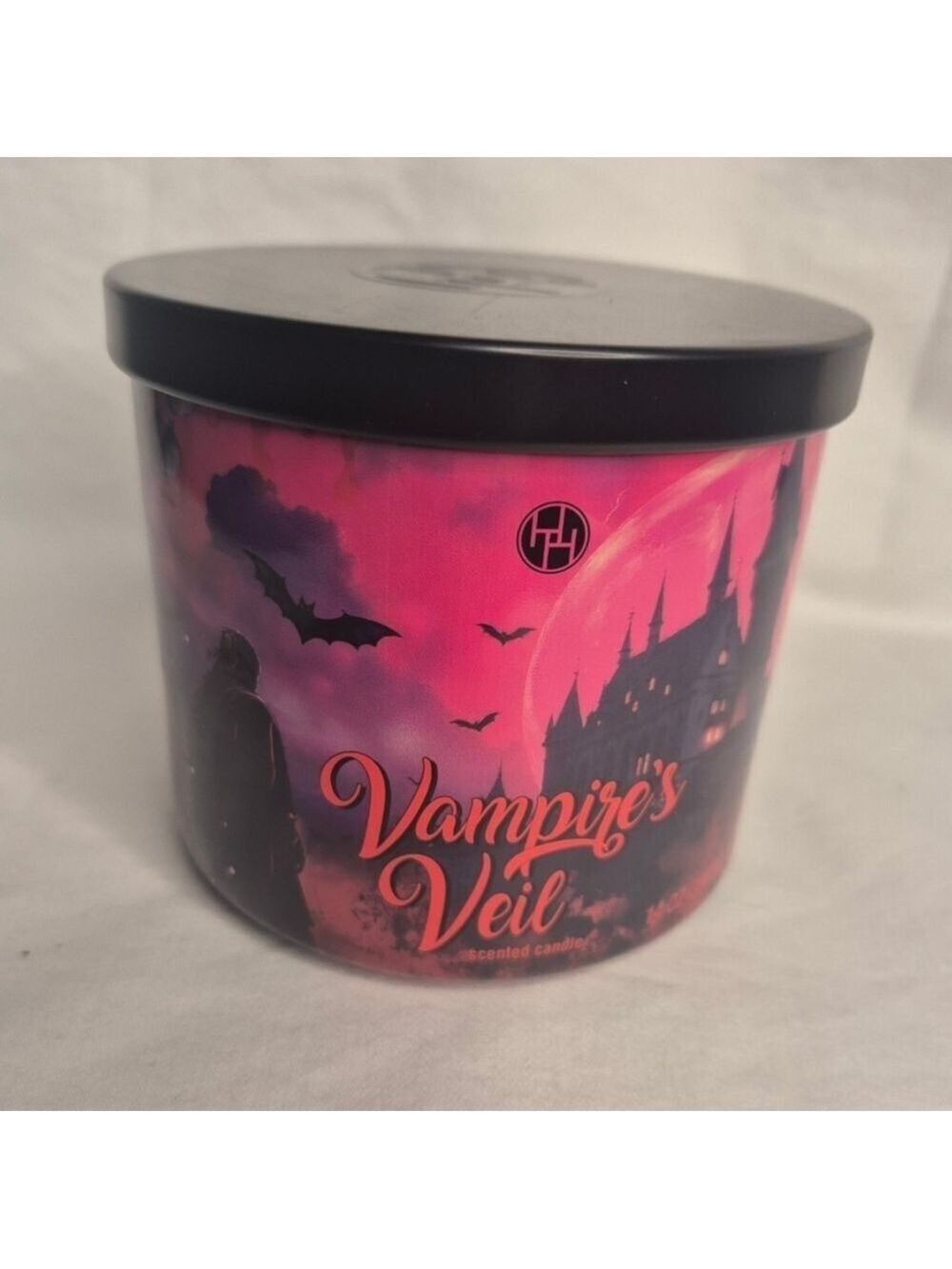 Huntington Home Vampire's Veil Scented Candle - Pink and Black